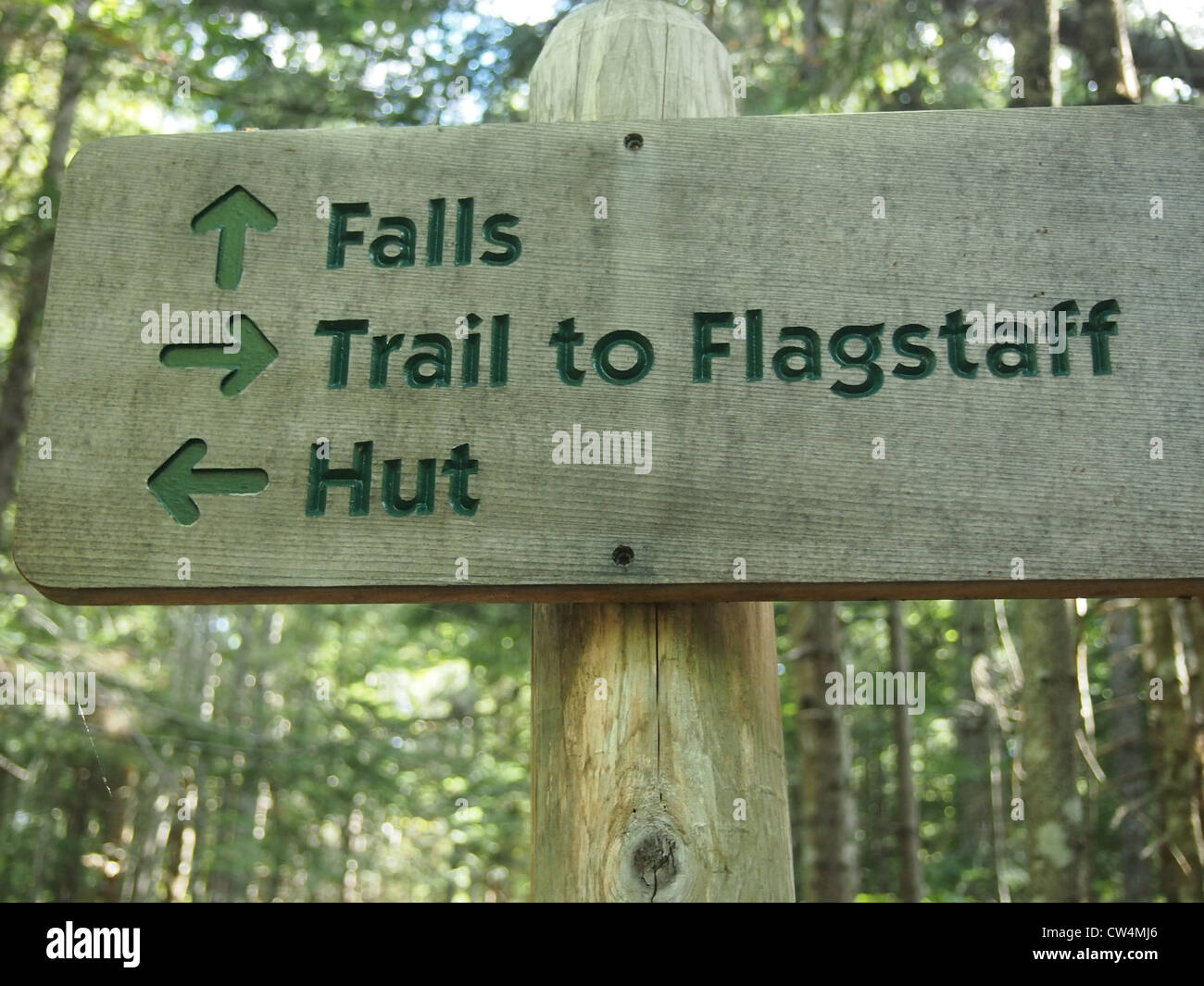 Hiking signposts Stock Photo
