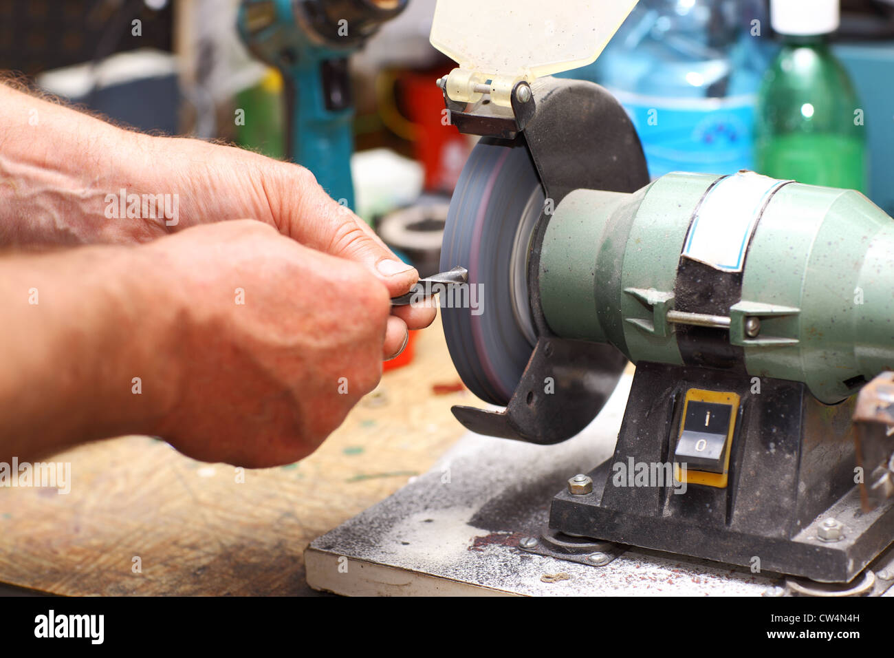 Sharpening machine tool hi-res stock photography and images - Alamy
