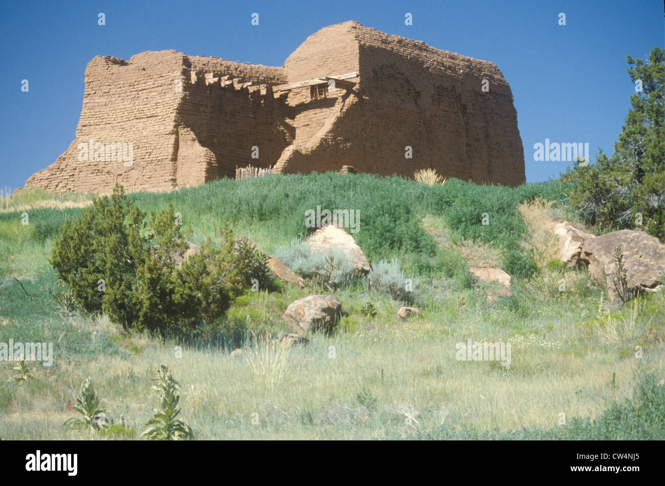 Indian ruins, Pecos, NM Stock Photo Alamy