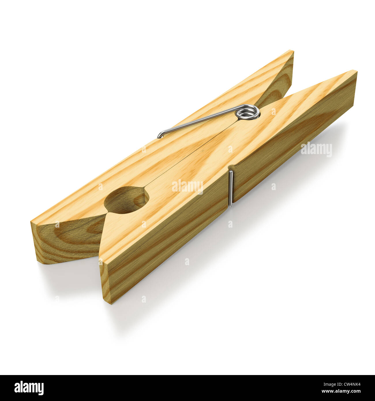 Clothespin as an invention on white background Stock Photo Alamy