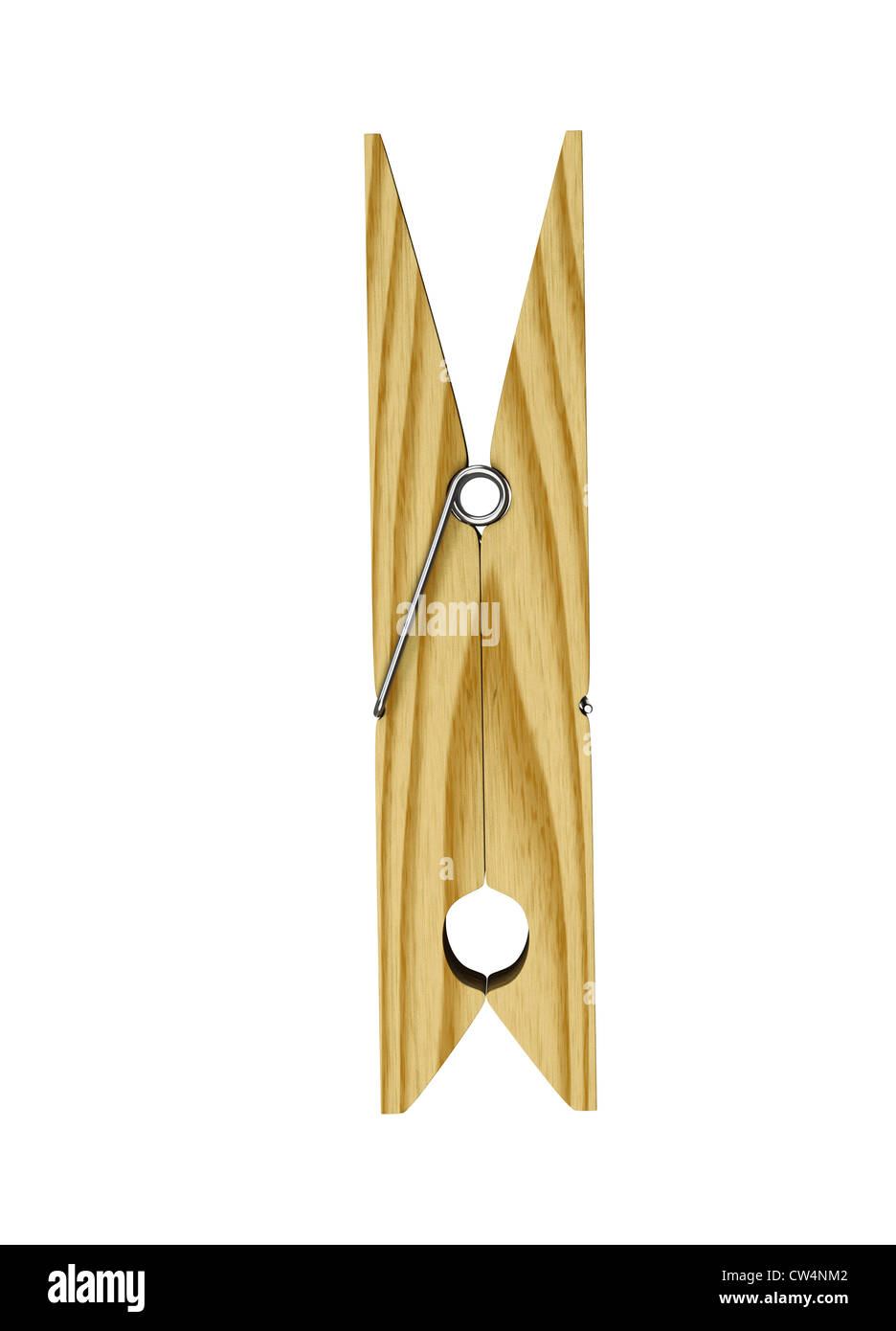 Clothespin as an invention on white background Stock Photo Alamy