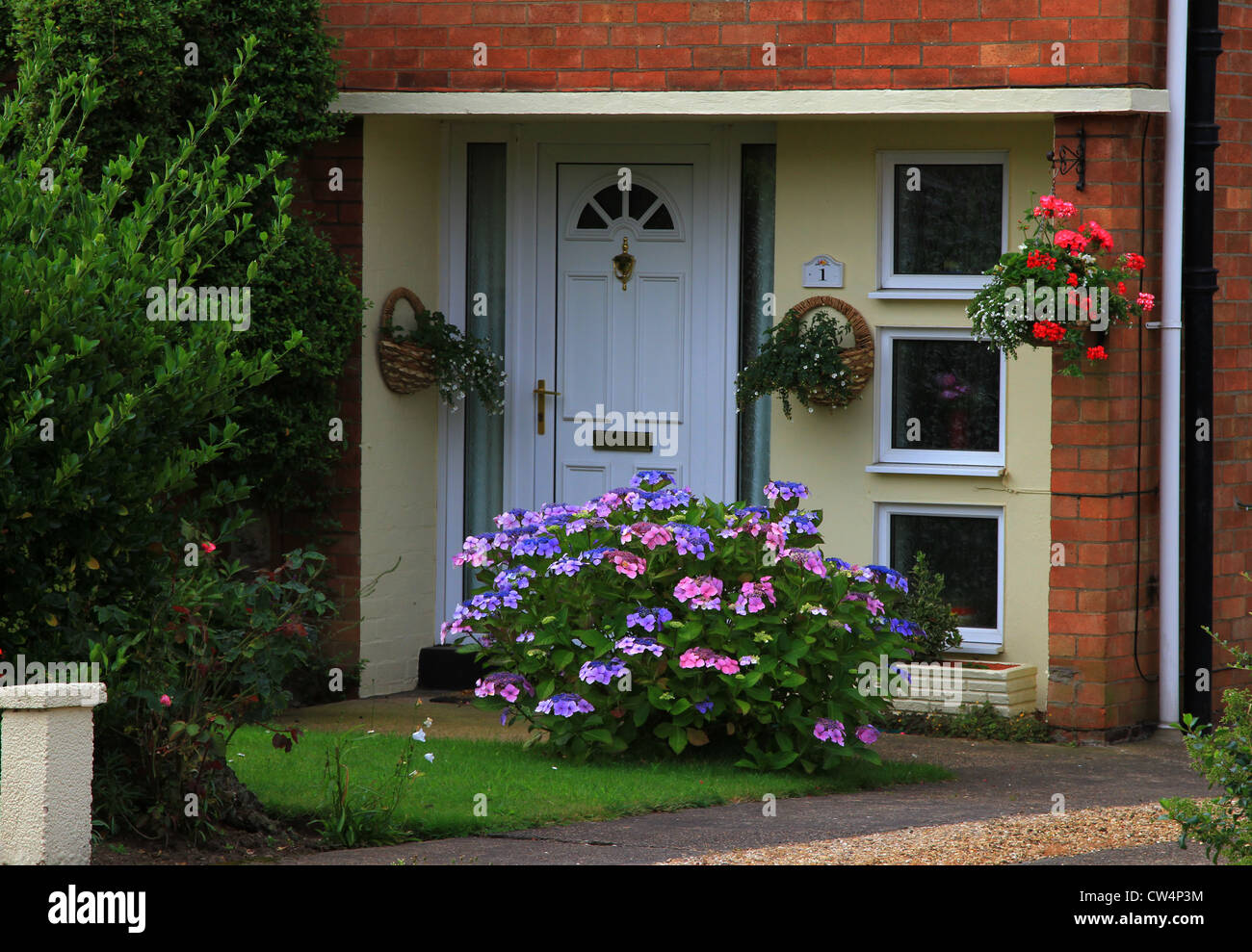 Kerb Appeal Front Door Suburban Semi Typical Front Garden Trees