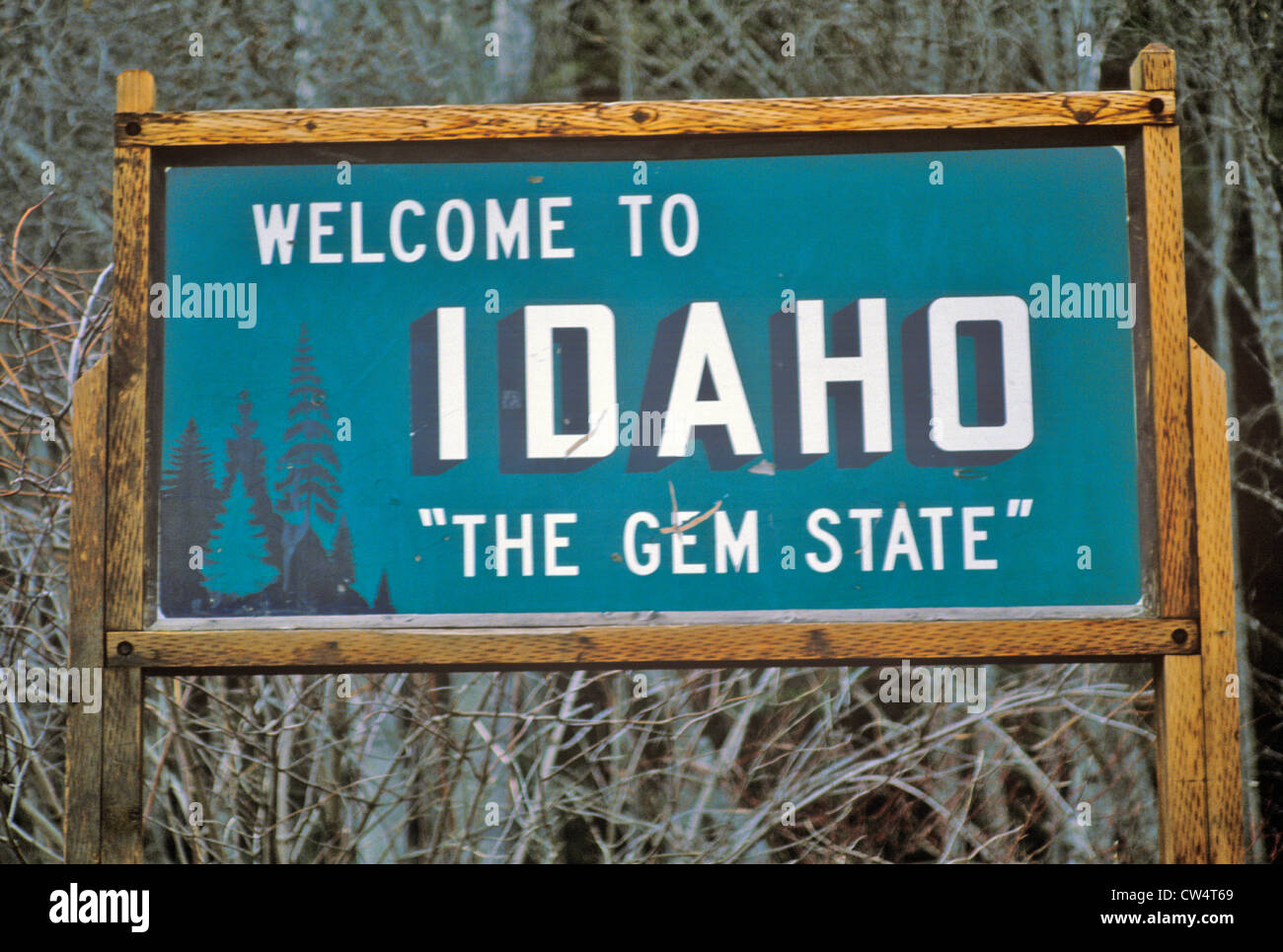 to Idaho Sign Stock Photo Alamy