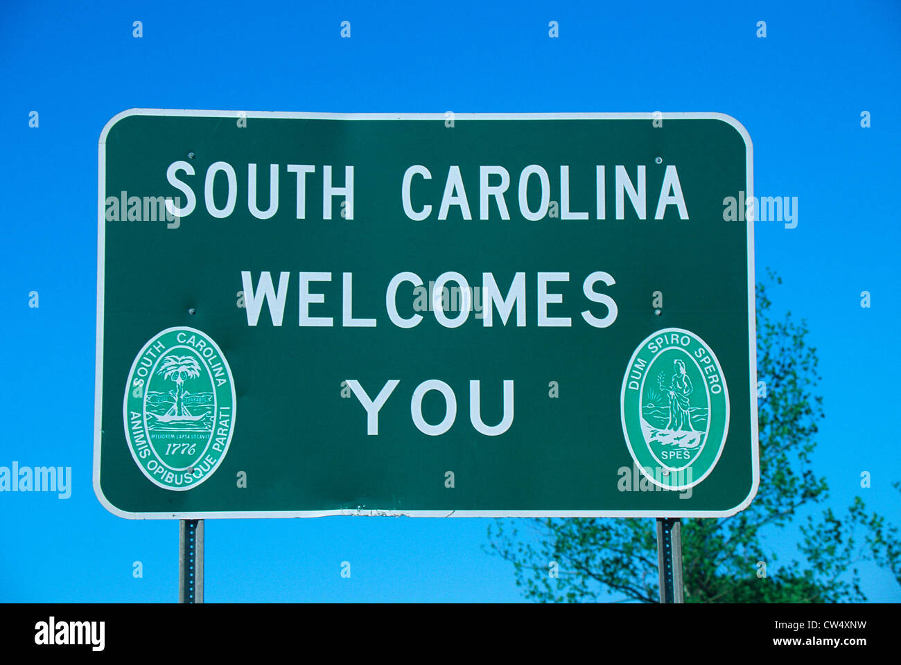 to South Carolina Sign Stock Photo Alamy