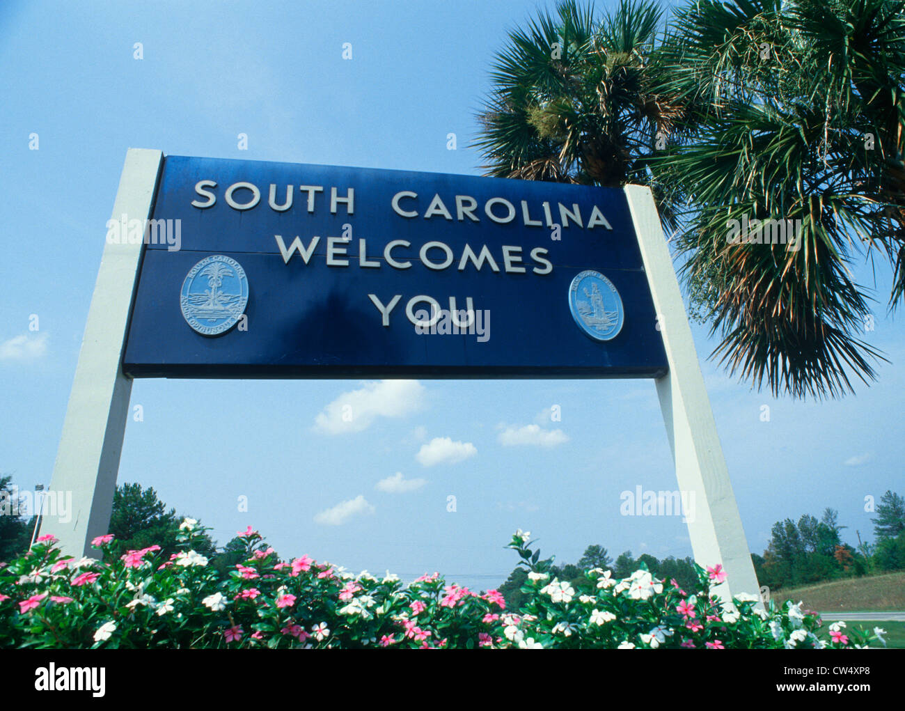 to South Carolina Sign Stock Photo Alamy