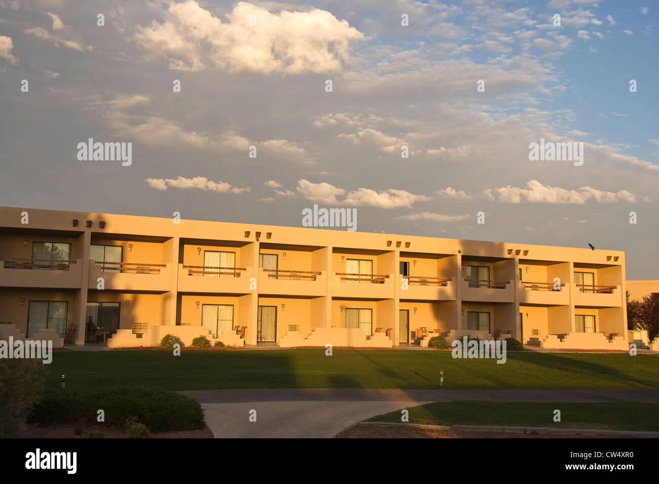 Elk188-1022 Arizona Page Lake Powell Wahweap Marina Lodge Stock Photo