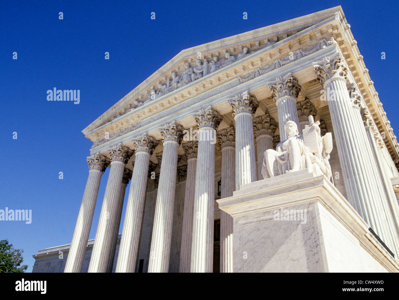 USA Washington DC The US Supreme Court of the United States of America National Mall Stock Photo
