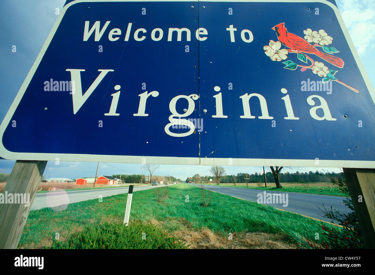 Welcome to Virginia Sign Stock Photo - Alamy