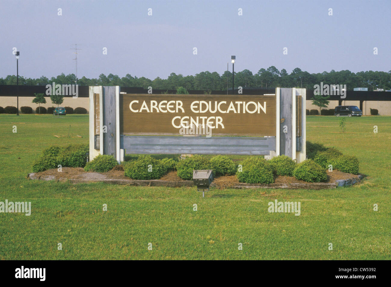 Marquee for a career education center Stock Photo