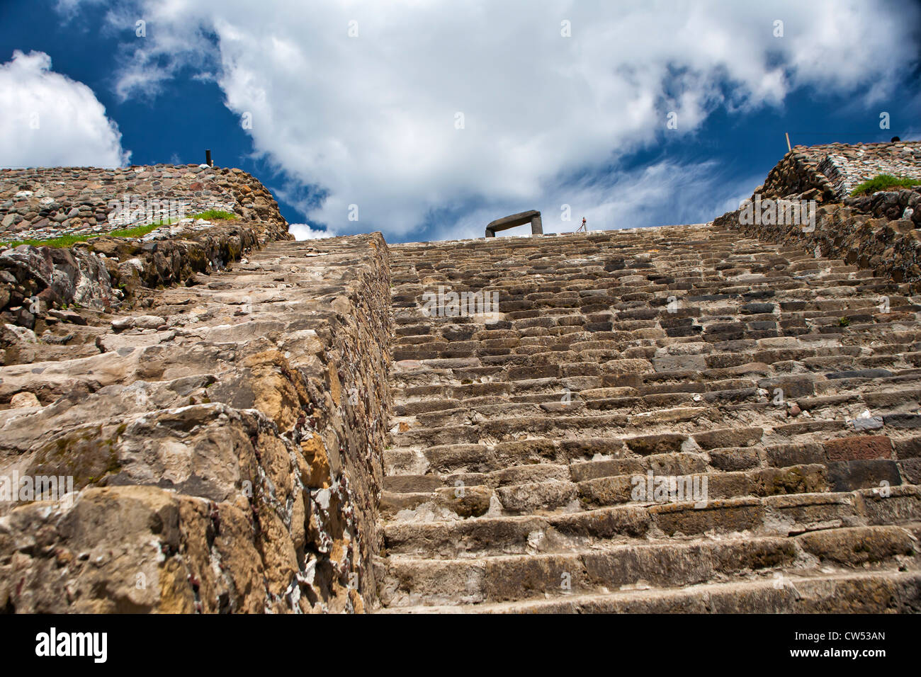 Pyramid of the Flowers - Xochitecatl archaeological site in the state of Tlaxcala, Mexico Stock Photo