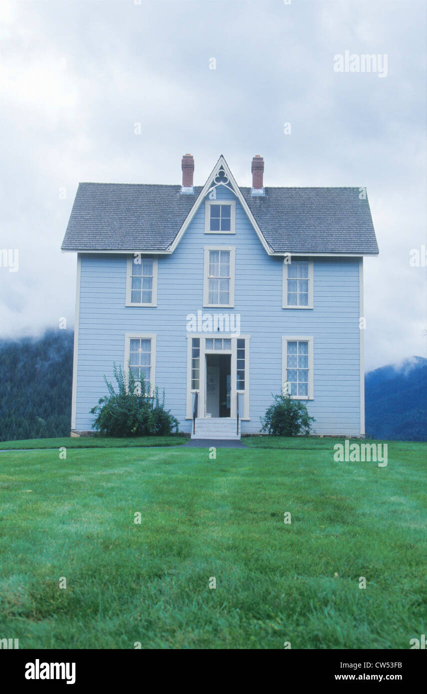 Twostory home, Old Mission State Park, ID Stock Photo Alamy