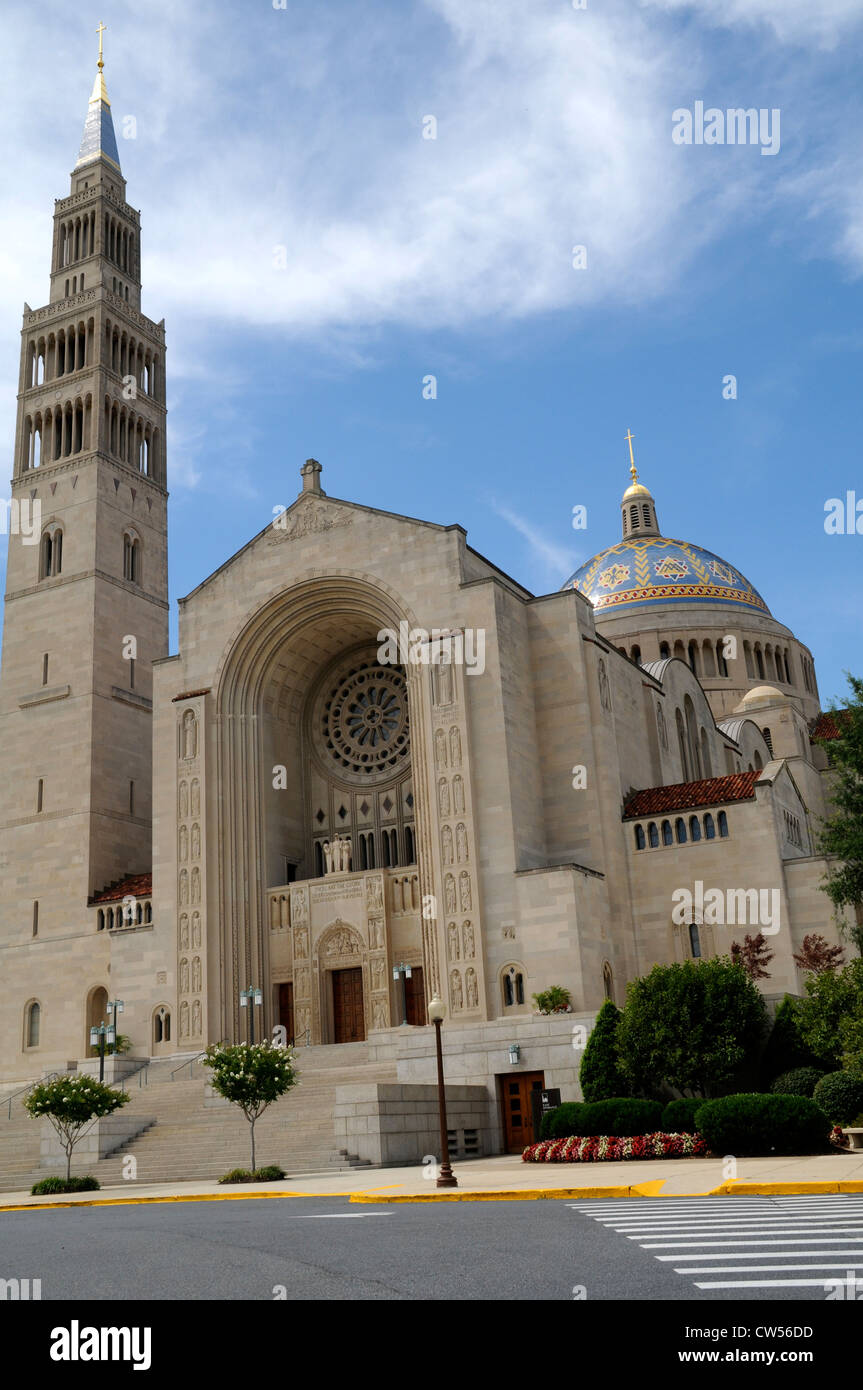 Shrine of the Immaculate Conception in Washington DC Stock Photo