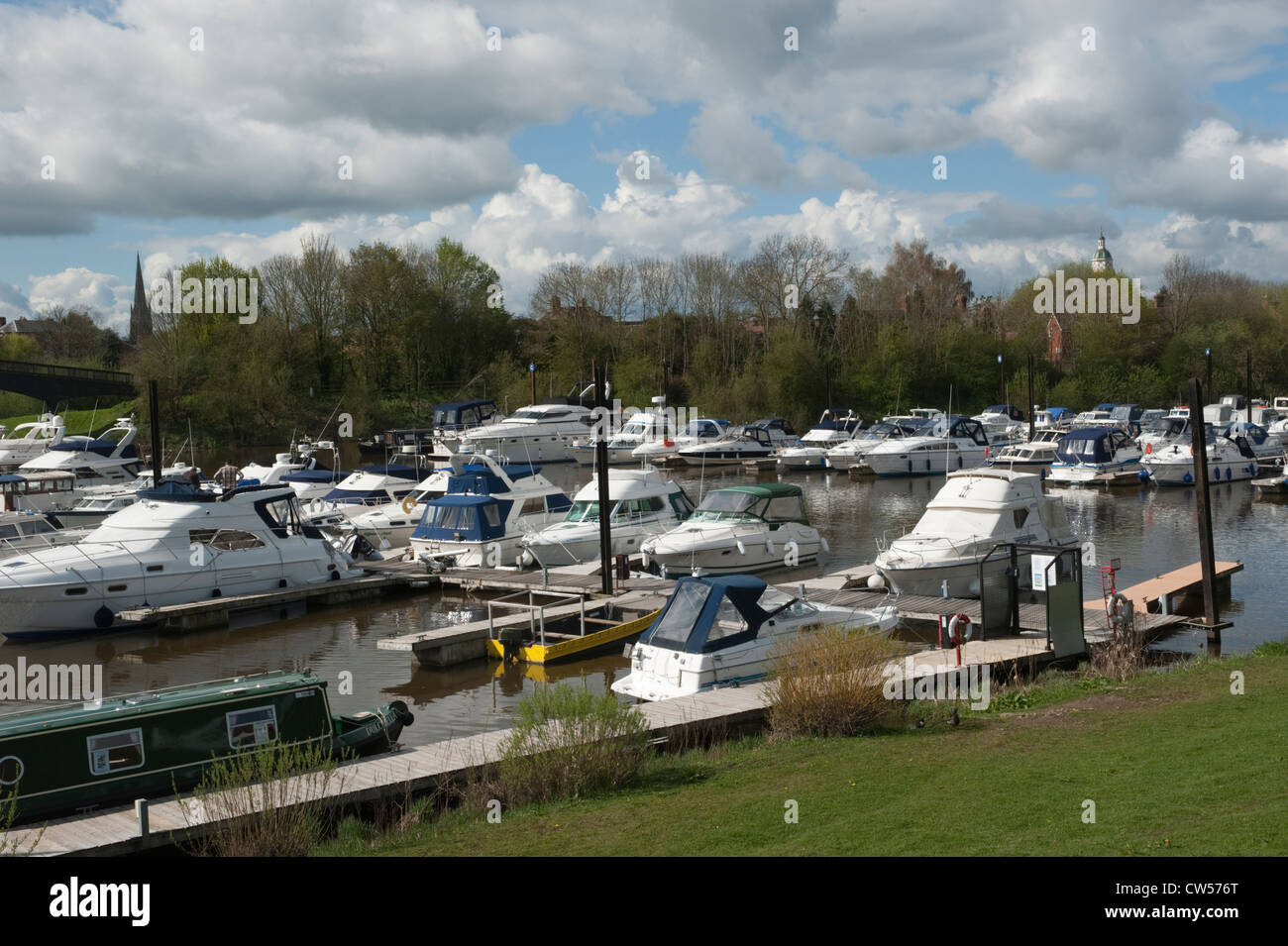 The marina at Upton upon Severn Stock Photo Alamy