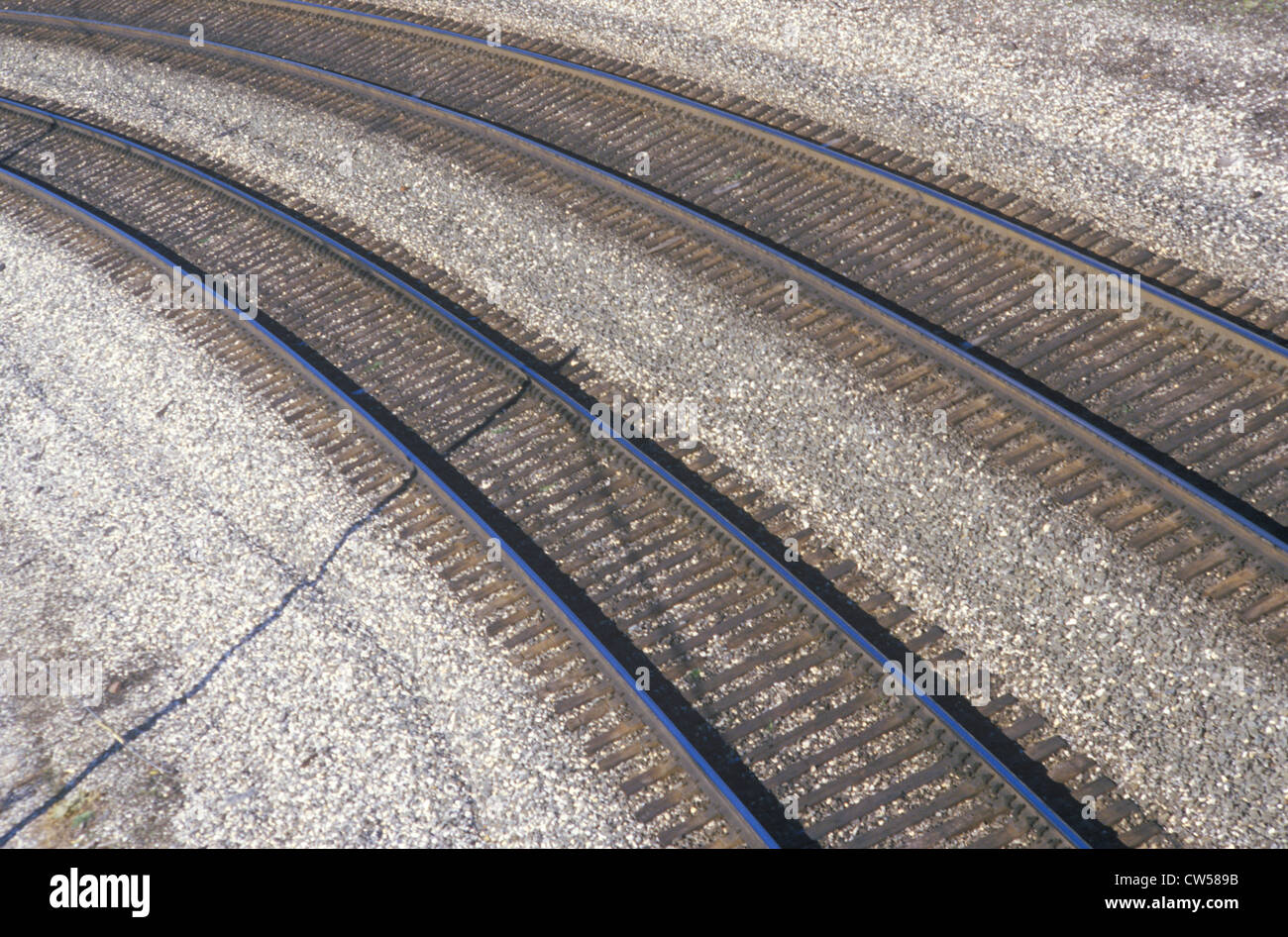 Railroad tracks in Indianapolis, Indiana Stock Photo Alamy