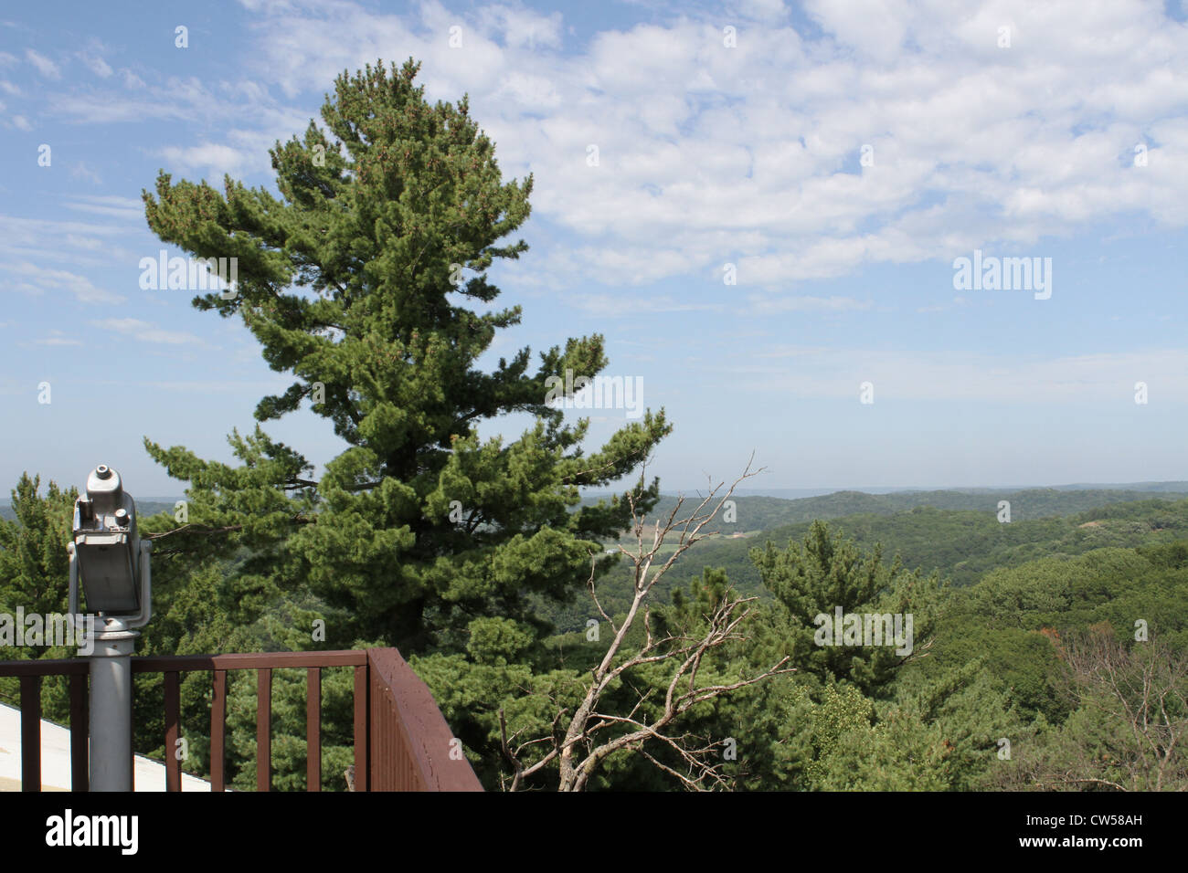 A view from the top of the House on the Rock in Spring Green, Wisconsin