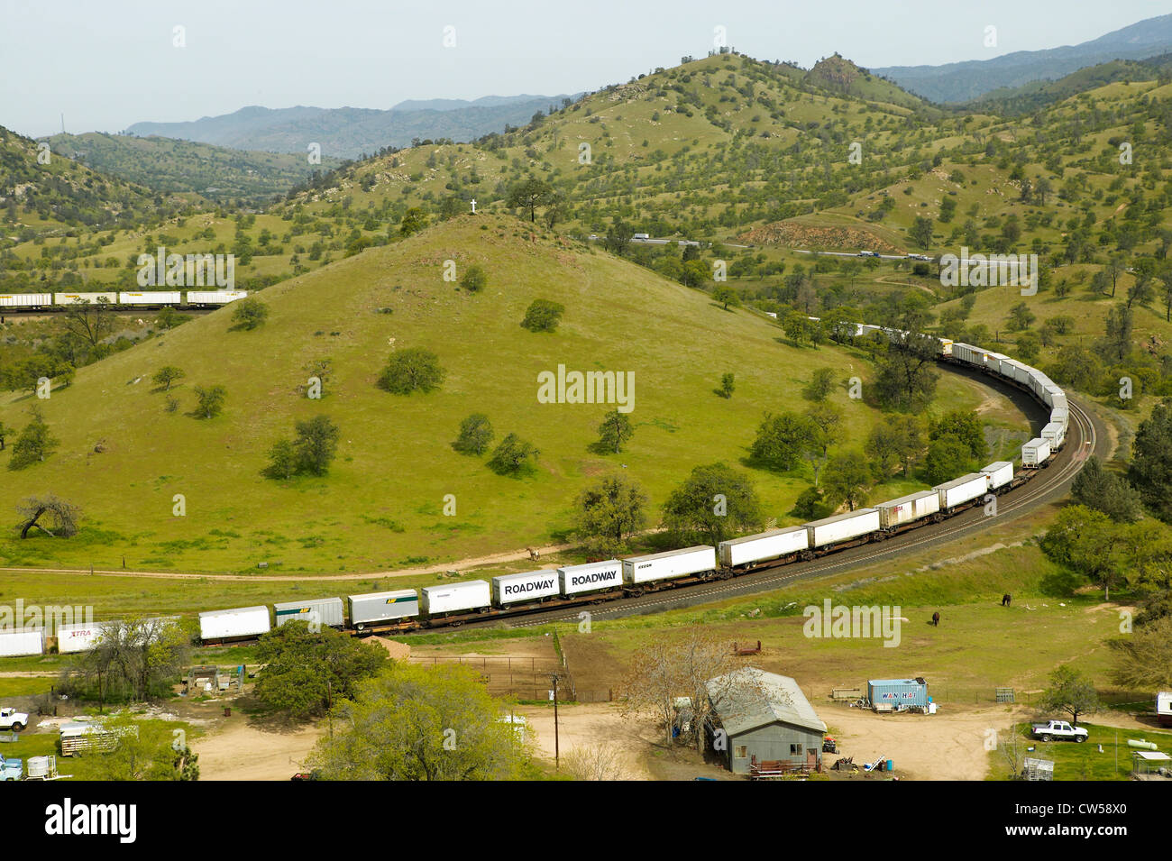 The Tehachapi Train Loop near Tehachapi California historic location