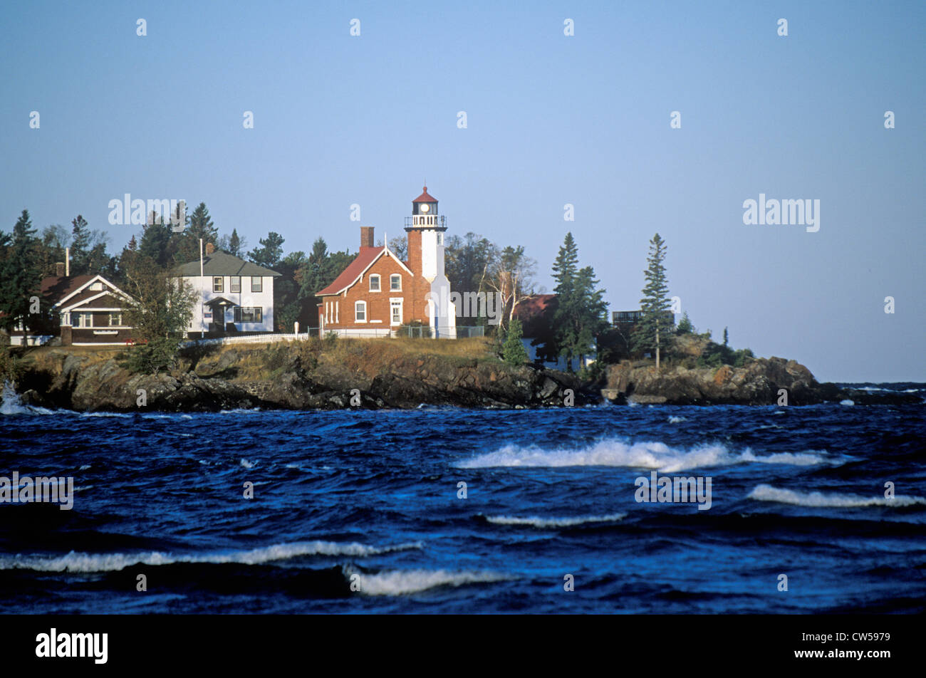 Eagle Harbor Lighthouse on the Upper Peninsula, MI Stock Photo Alamy