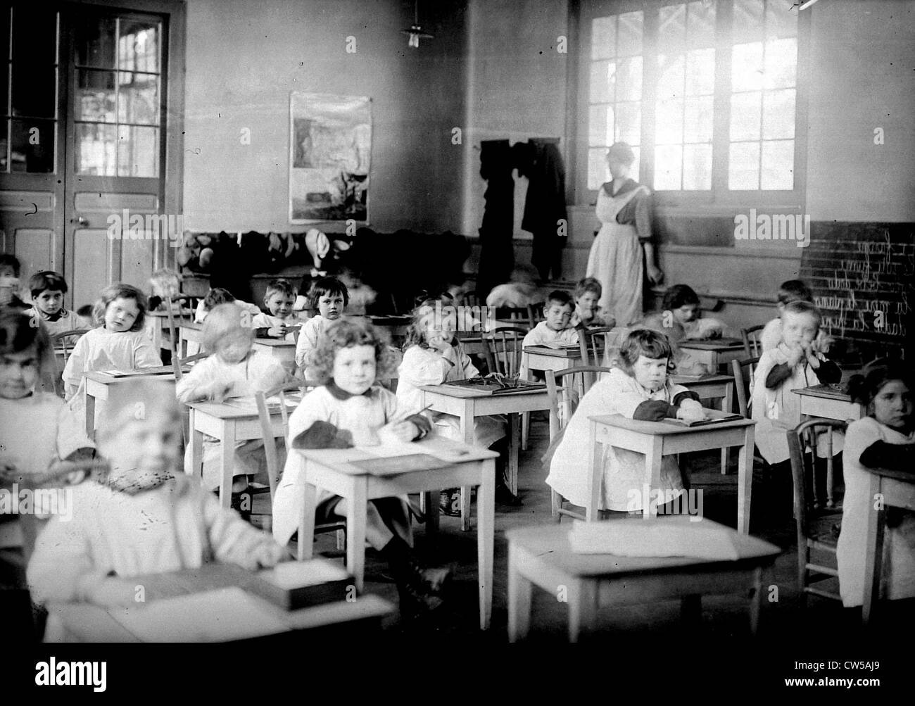 Paris,  Mrs. Montessori's classes Stock Photo