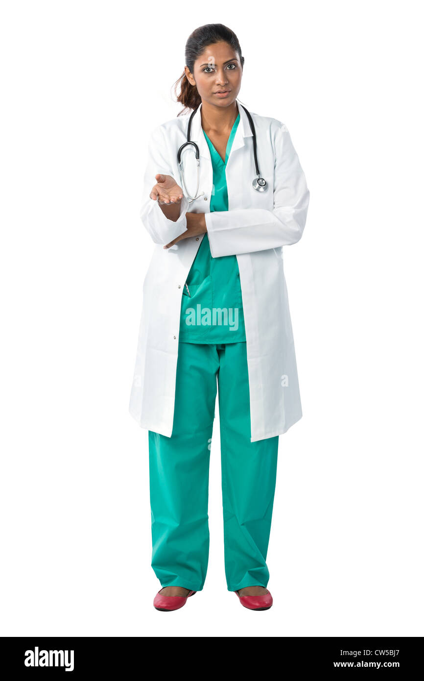 Portrait of a happy Female Indian Doctor Stock Photo - Alamy