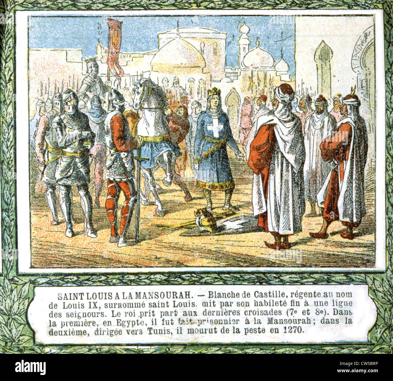 Saint louis taken prisoner at al mansura hires stock photography and