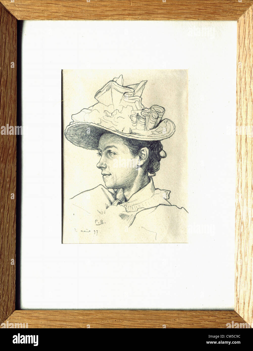 Berrichon, Portrait of Isabelle Rimbaud Stock Photo
