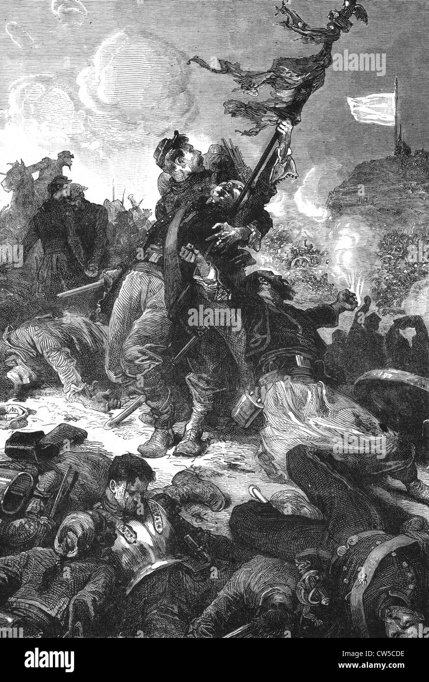 War of 1870: The capitulation (illustration from Hugo's 
