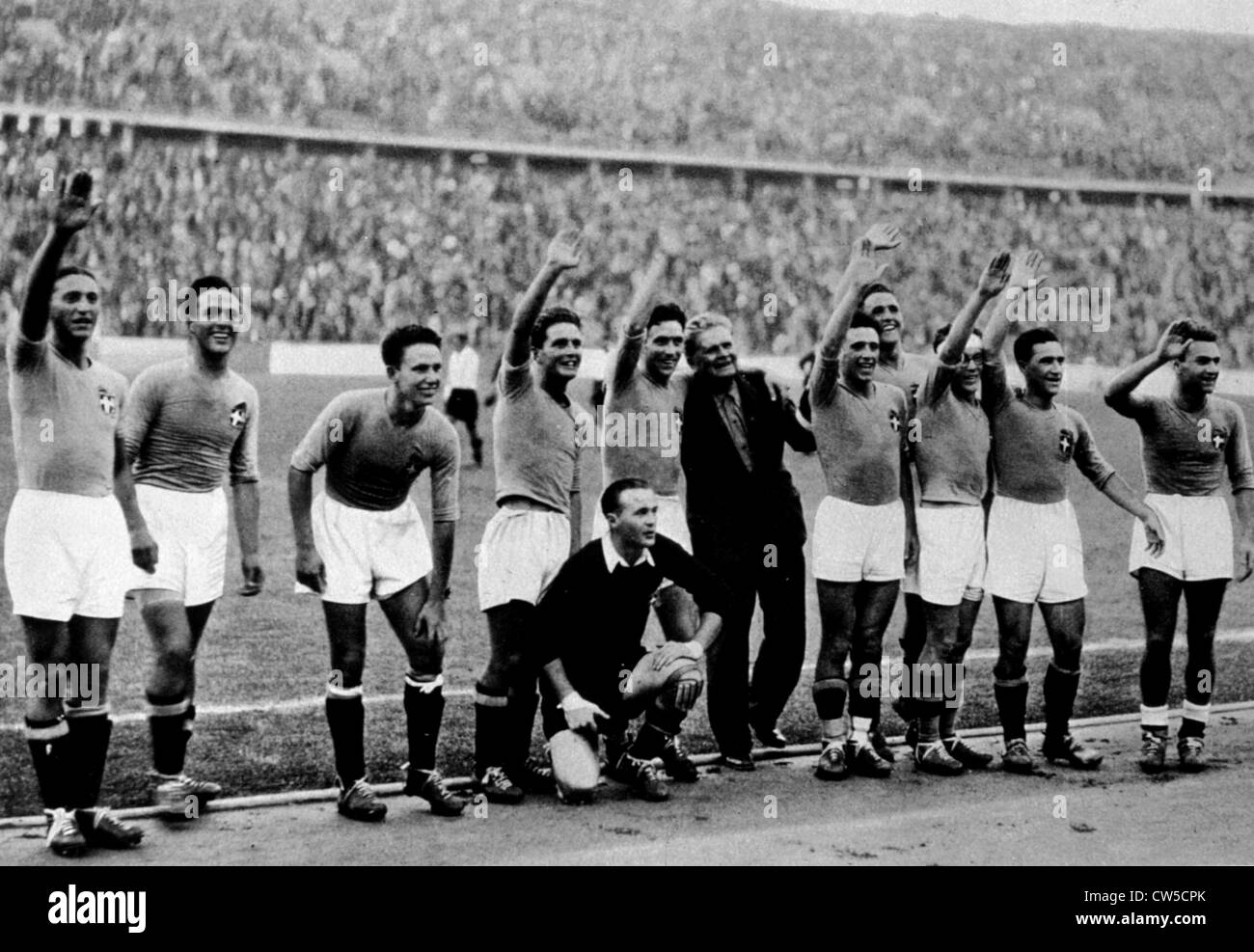 Berlin Olympic Games, Italian football team Stock Photo Alamy