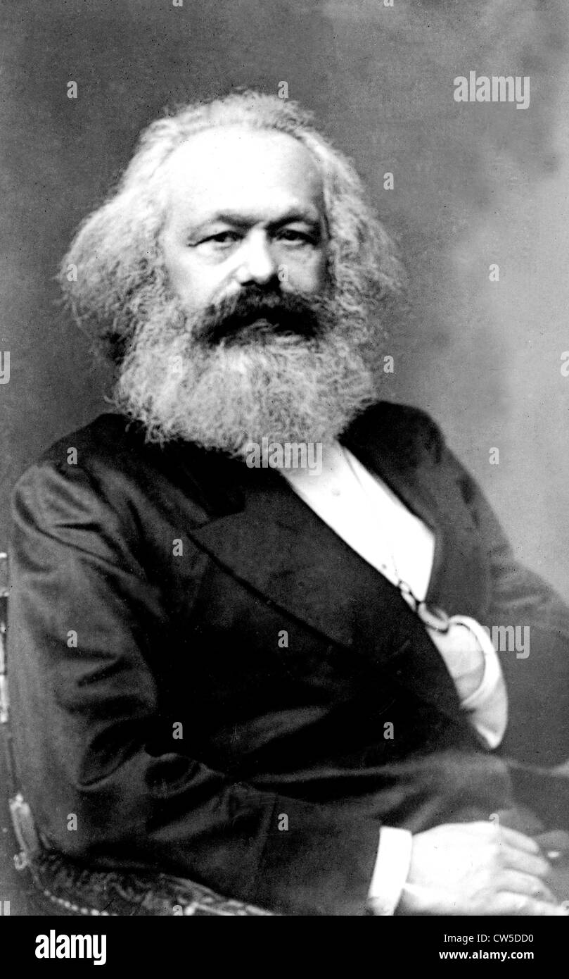 Portrait of Karl Marx Stock Photo