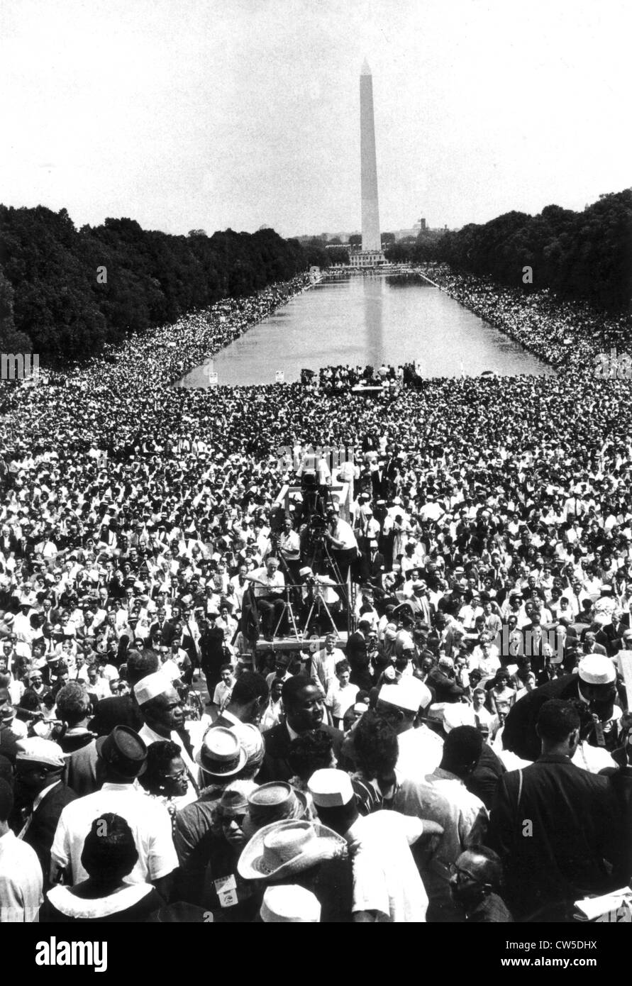 The March on Washington (August 1963) Stock Photo