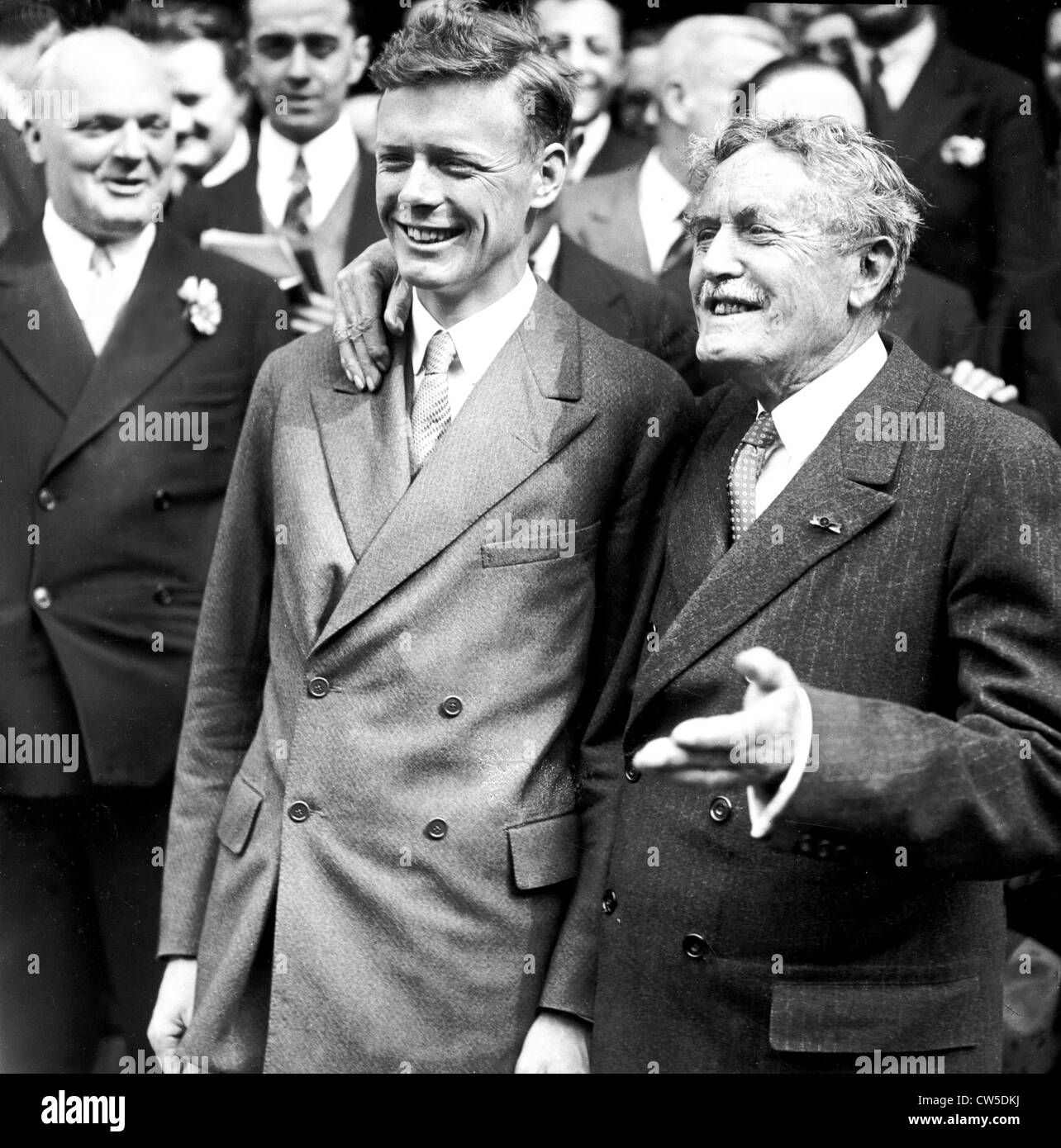 Charles Lindbergh. Atlantic crossing. Portrait of Lindbergh Stock Photo Alamy