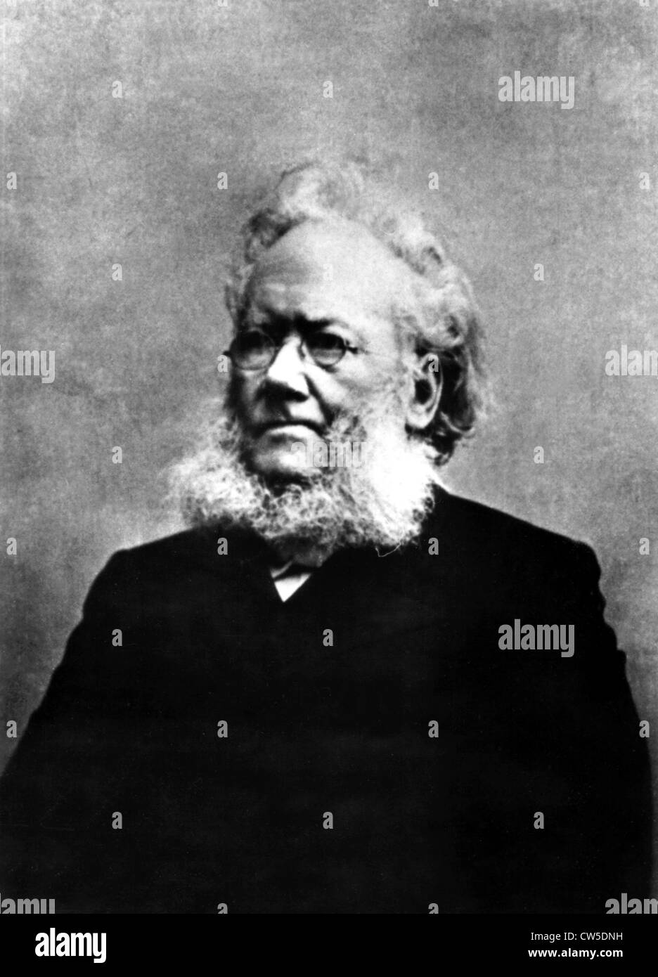 Portrait of Henrik Ibsen (1828-1906) Stock Photo