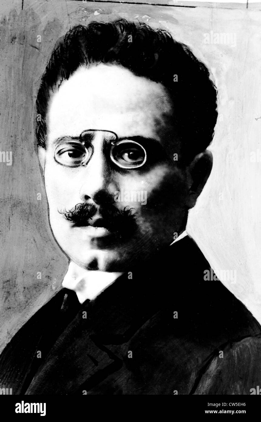 Portrait of Karl Liebknecht (1871-1919) Stock Photo