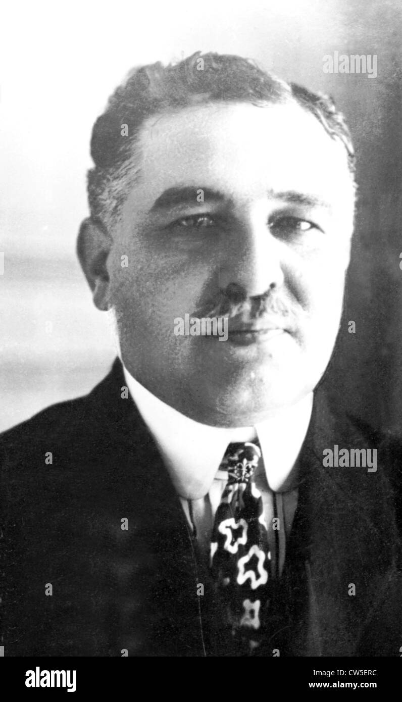 Portrait of Léon Daudet, candidate to the legislative elections Stock Photo