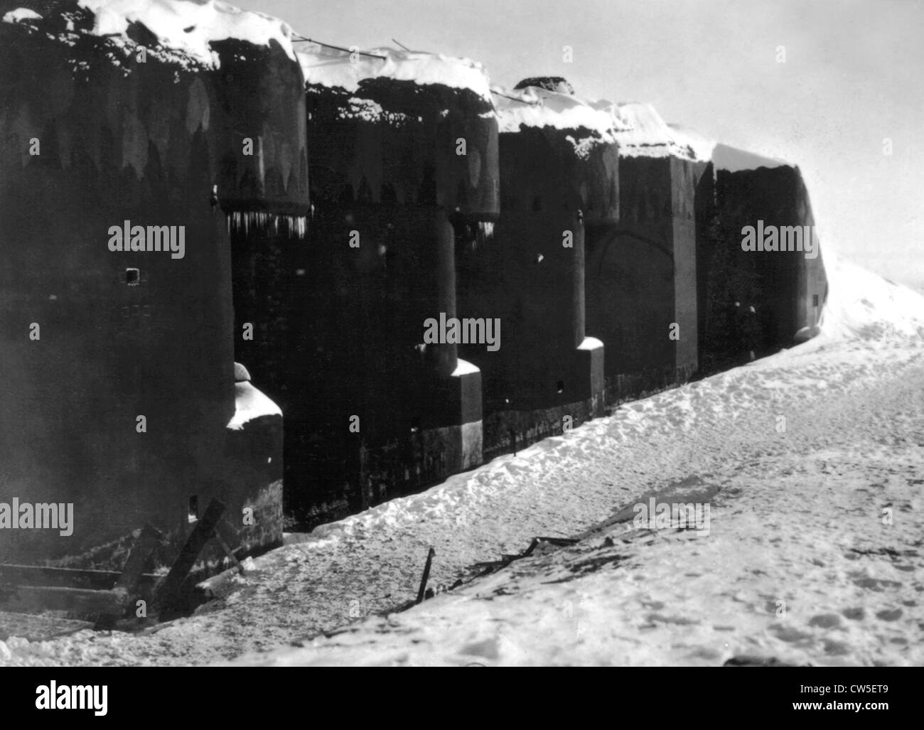 The Maginot line, artillery blockhouse Stock Photo