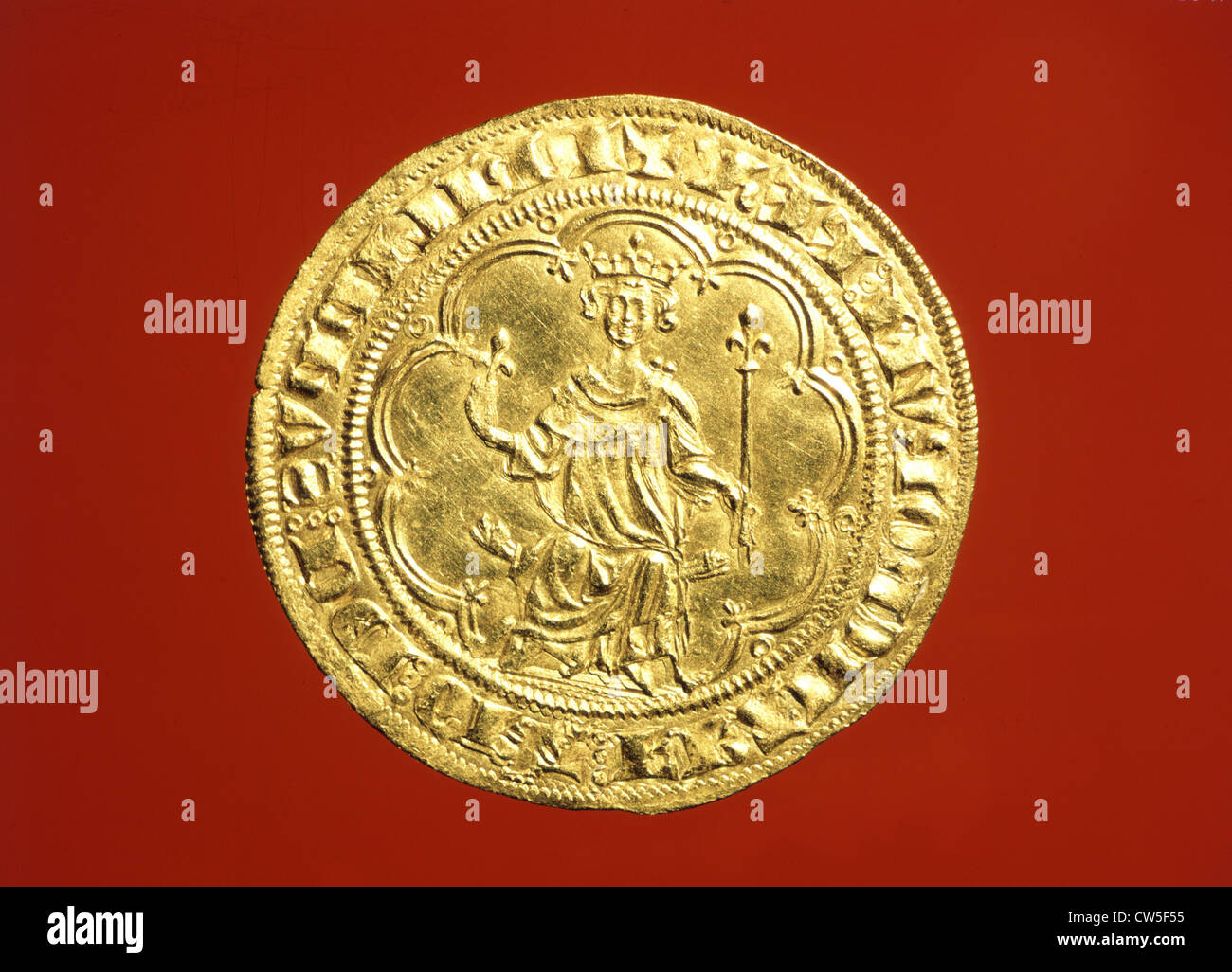 Philip IV the Fair's golden mace (1268-1314) Stock Photo
