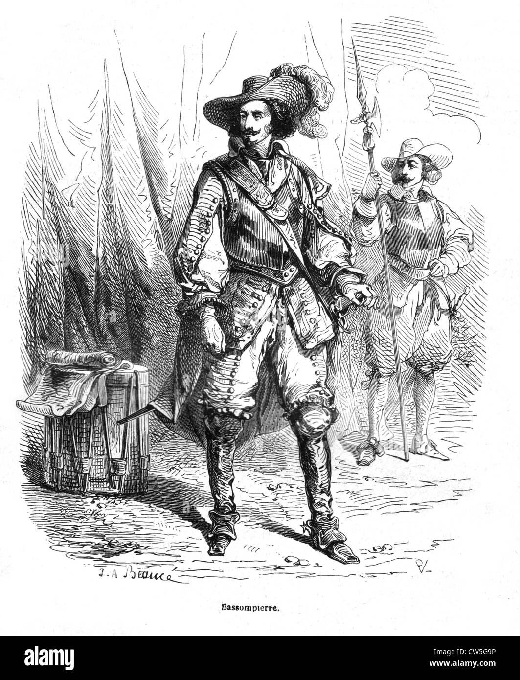 The Three Musketeers, Bassompierre Stock Photo Alamy