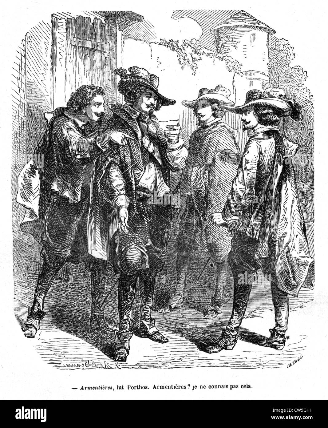 The Three Musketeers, The Four Musketeers Stock Photo Alamy