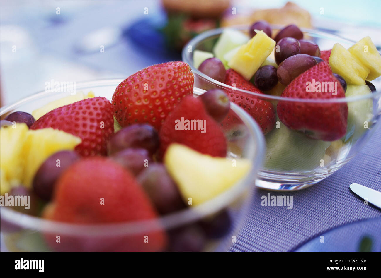 Martin Puts Two Bowls Of Fruit