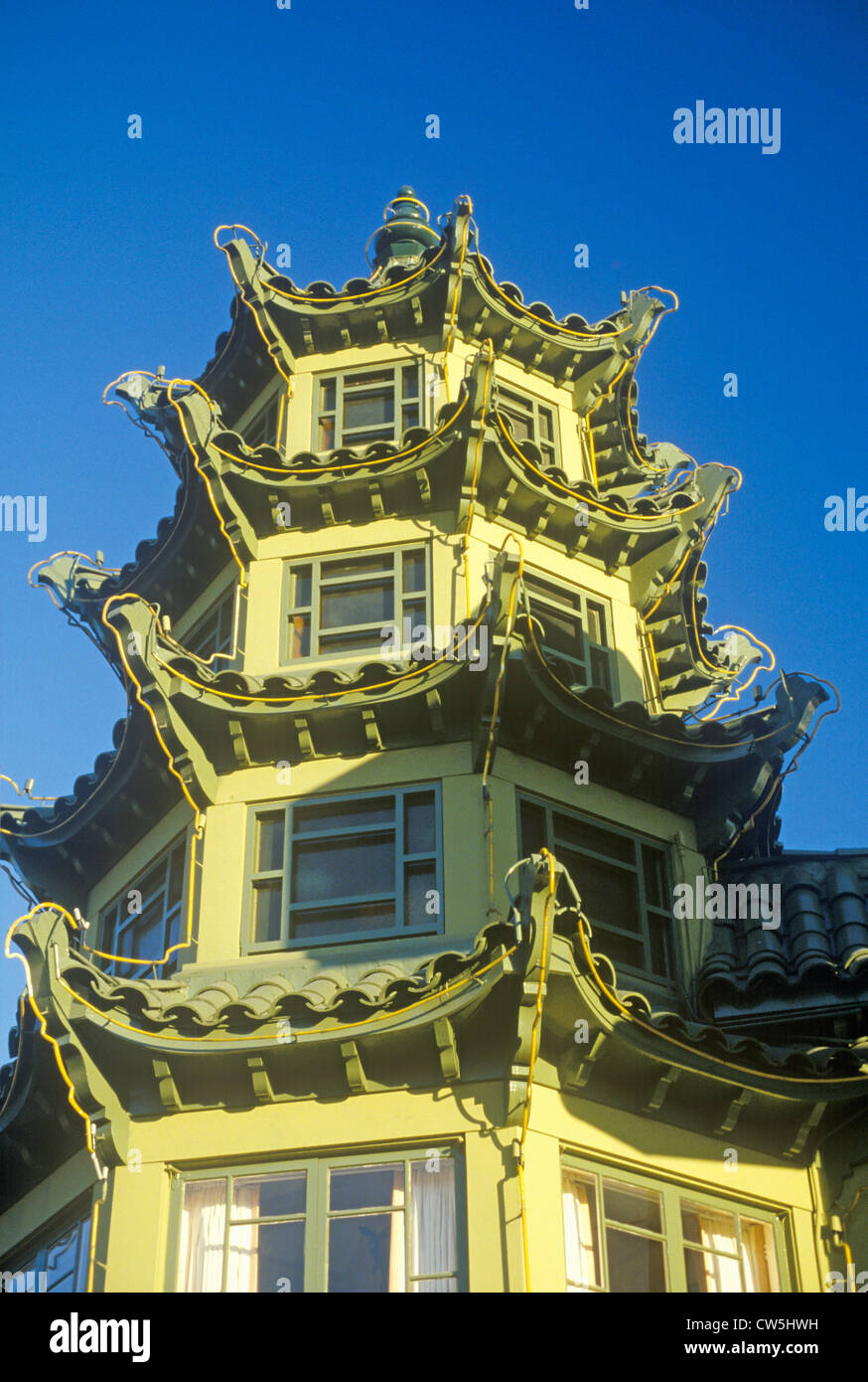 Chinatown in Los Angeles, Los Angeles, California Stock Photo