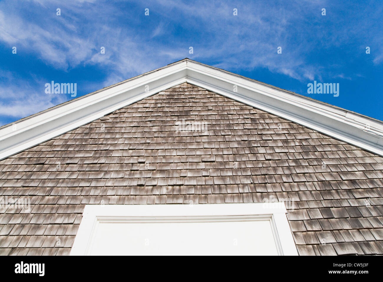 Low angle view of a house, Cape Cod, Massachusetts, USA Stock Photo