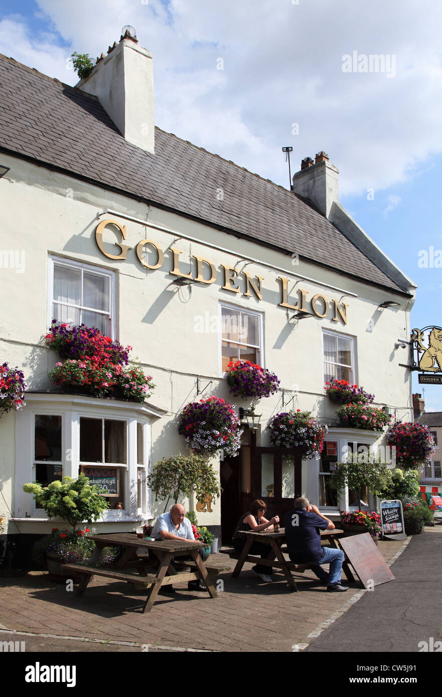 Golden Lion pub Sedgefield north east England Stock Photo