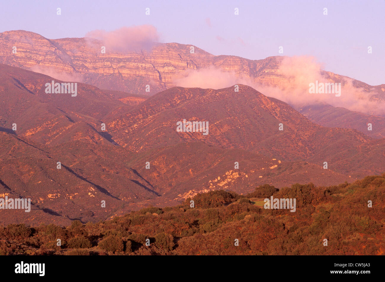 ?The Pink Moment?, sunset over the Topa Topa Mountains in Ojai