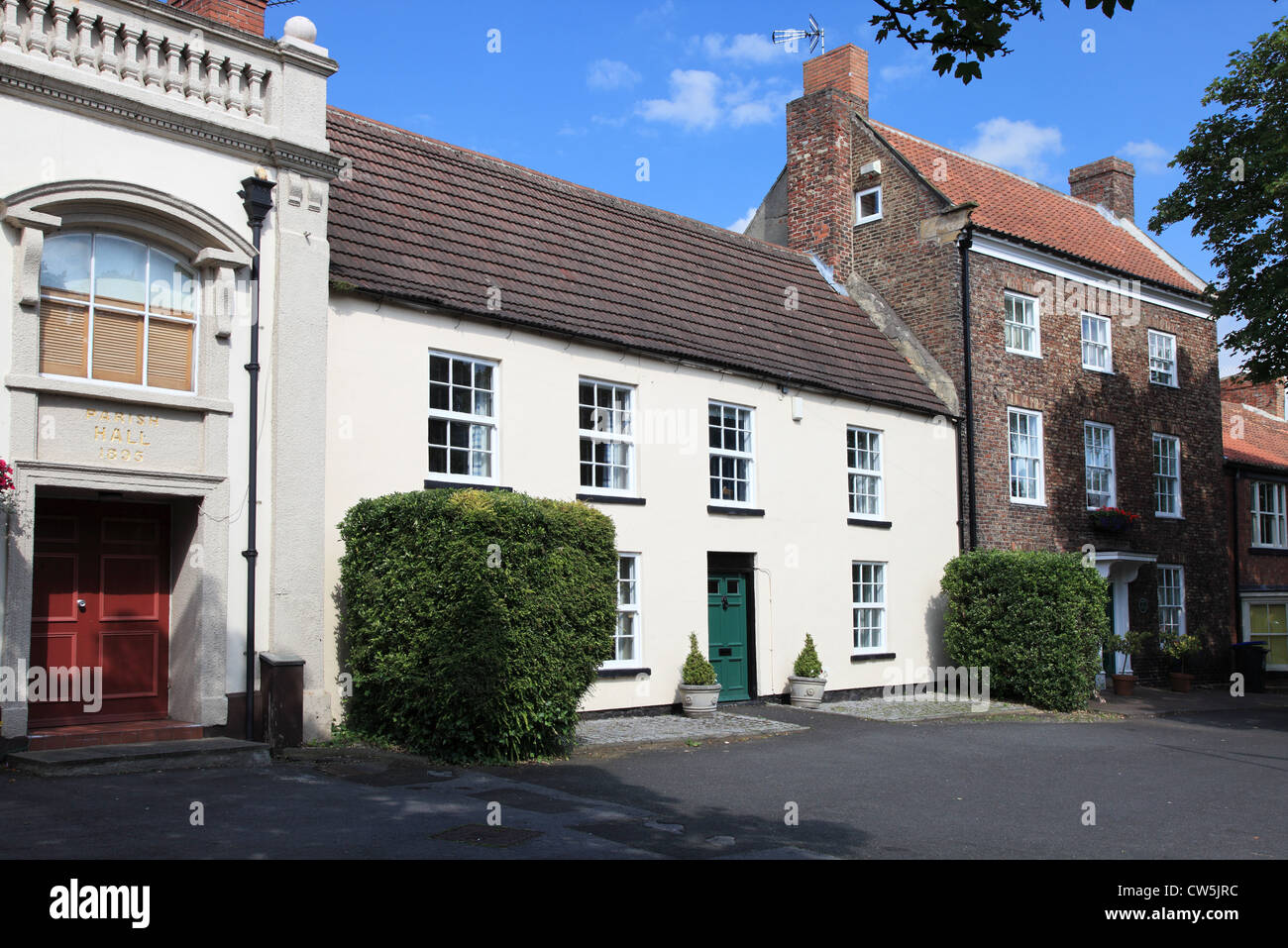 Historic buildings within Front Street Sedgefield, including three