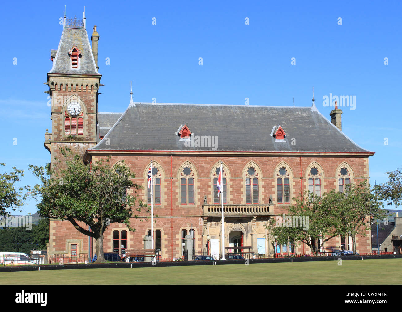 Town Hall building, Wigtown, Dumfries and Galloway region, Scotland Stock Photo