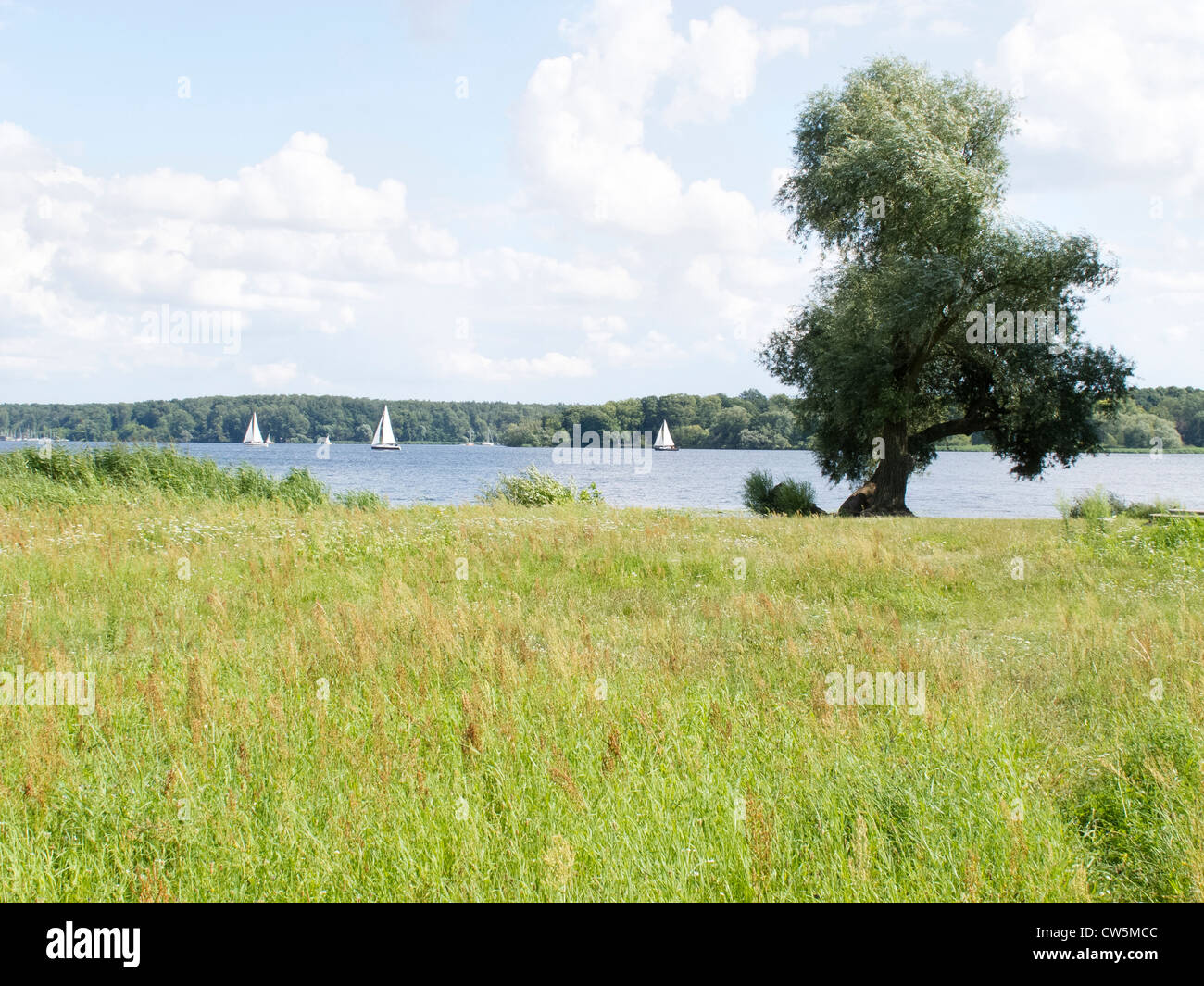 The Havel at Kladow outside of Berlin Stock Photo