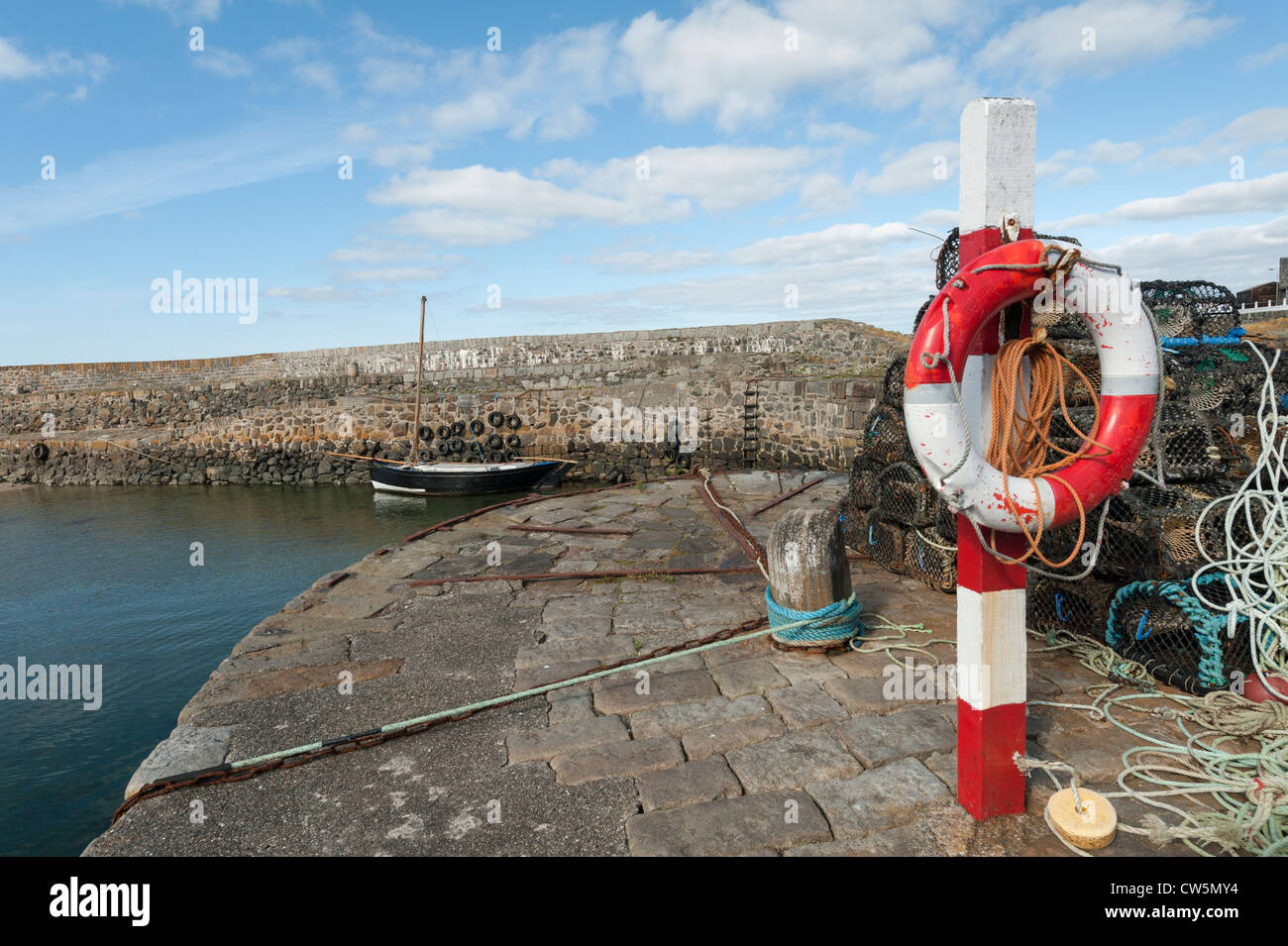The harbour, Portsoy Stock Photo