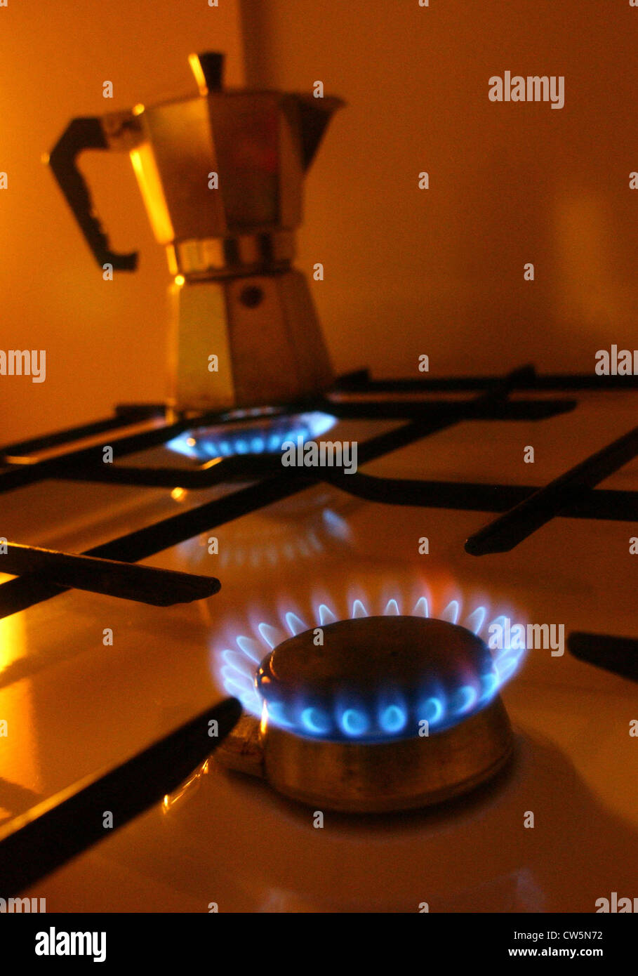 Espresso maker on gas stove hires stock photography and images Alamy