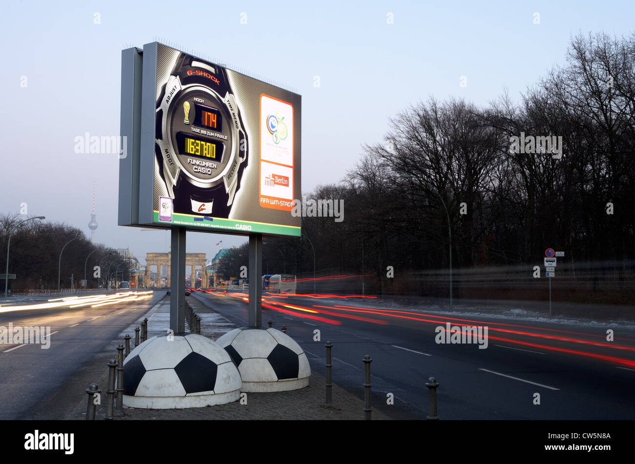 Berlin - advertising the watch company of Casio World Cup 2006 Stock Photo  - Alamy