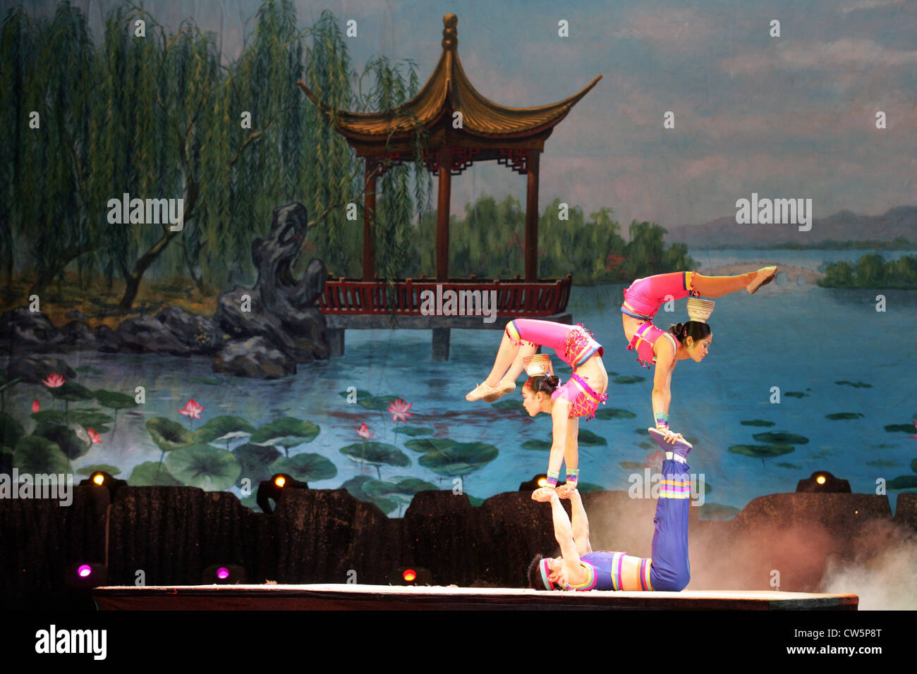 Beijing artists show their acrobatics Stock Photo - Alamy