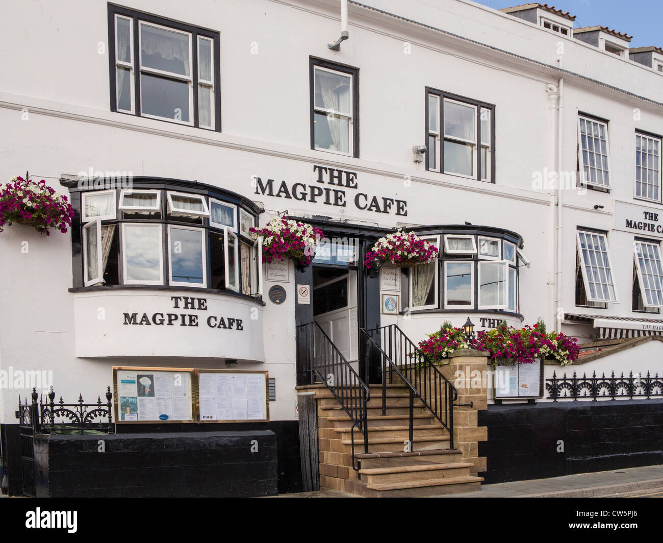 Whitby Yorkshire UK Magpie Cafe famous for its seafood. Stock Photo